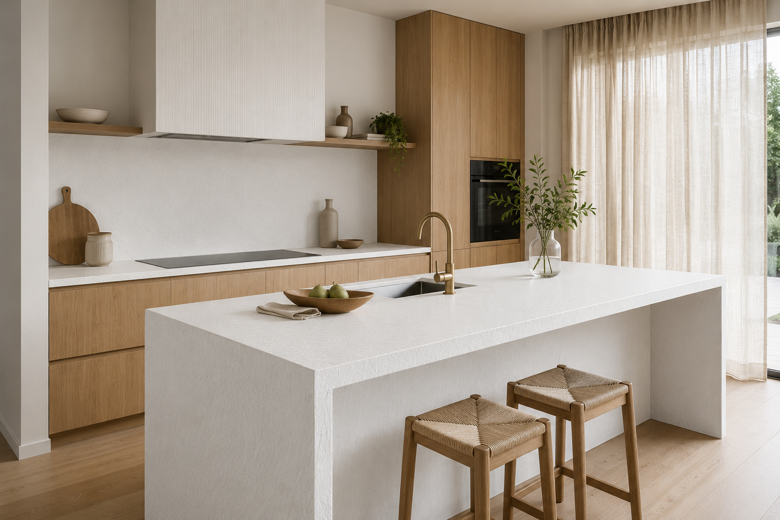 Kitchen Benchtop - Porcelain - Bianco
